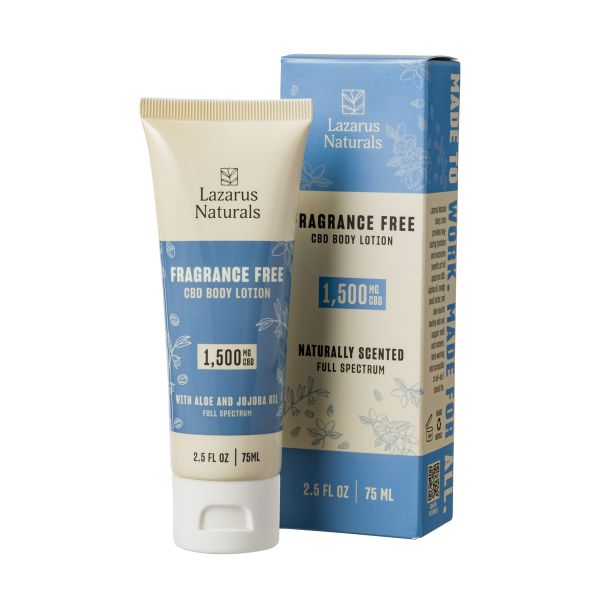 1,500mg Full Spectrum CBD Body Lotion — Fragrance Free — Lazarus Naturals