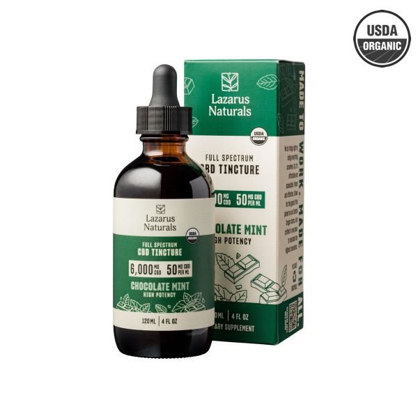 Full Spectrum High Potency CBD Oil — Chocolate Mint — Lazarus Naturals