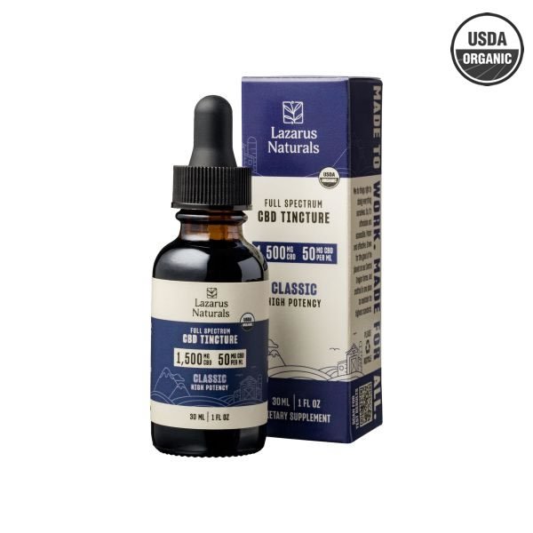 Full Spectrum High Potency CBD Oil — Unflavored — Lazarus Naturals